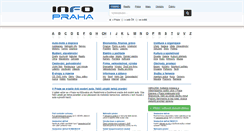 Desktop Screenshot of info-praha.cz